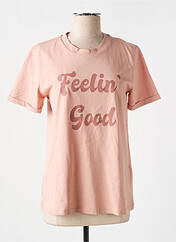 T-shirt rose KAFFE pour femme seconde vue