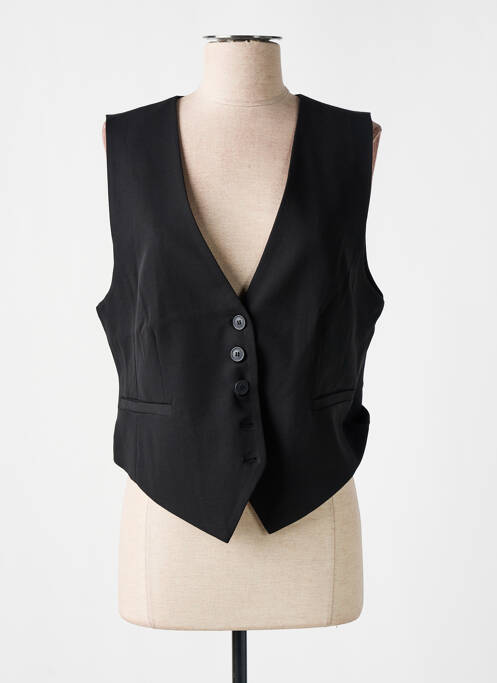 Gilet sans manche noir KAFFE pour femme