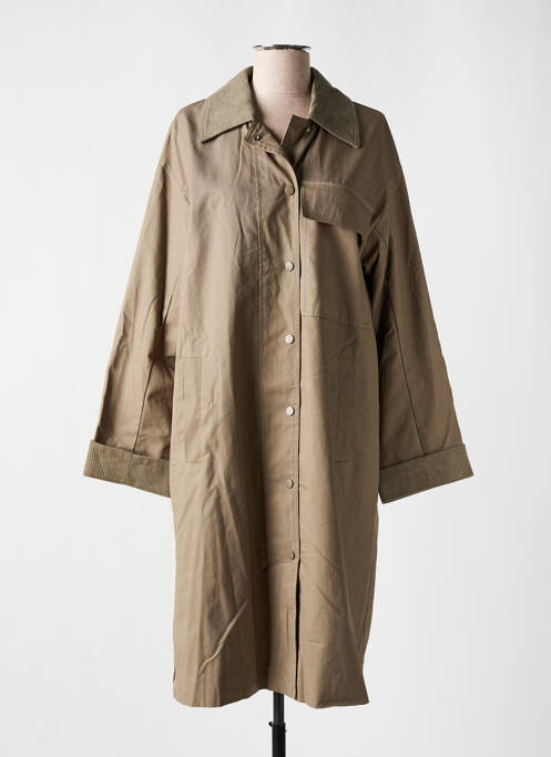 Trench vert KAFFE pour femme