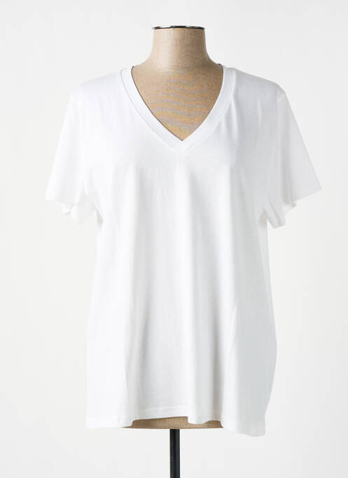 T-shirt blanc KAFFE pour femme