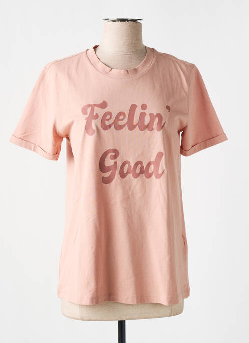 T-shirt rose KAFFE pour femme