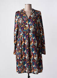 Robe courte coupe évasée manches longues noir LA FIANCÉE femme