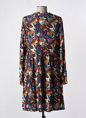 Robe courte coupe évasée manches longues noir LA FIANCÉE femme