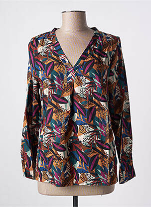 Blouse imprimé fantaisie manches longues noir LA FIANCÉE femme