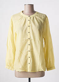 Chemisier coupe cintrée manches longues jaune WHITE STUFF femme
