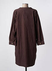 Robe mi-longue marron KAFFE pour femme seconde vue