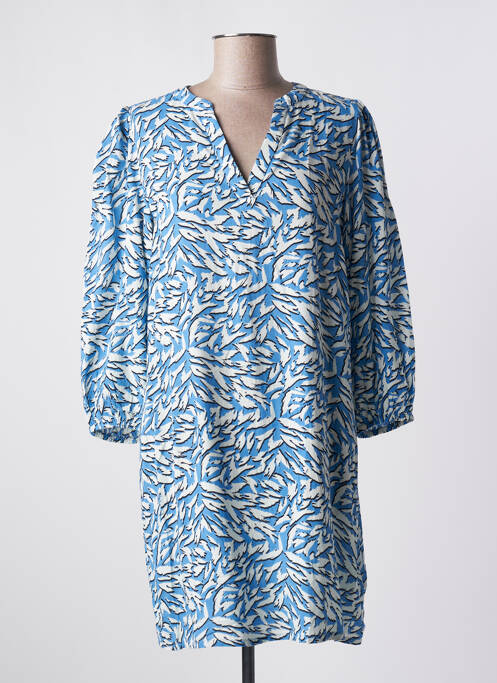 Robe mi-longue bleu KAFFE pour femme