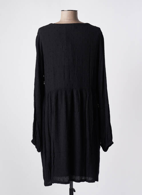 Robe mi-longue noir KAFFE pour femme