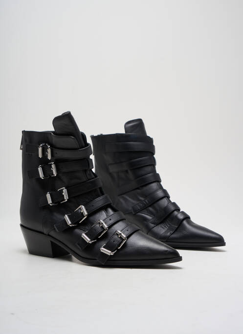 Bottines/boots matière lisse talon de 4 à 6cm noir ZADIG & VOLTAIRE femme