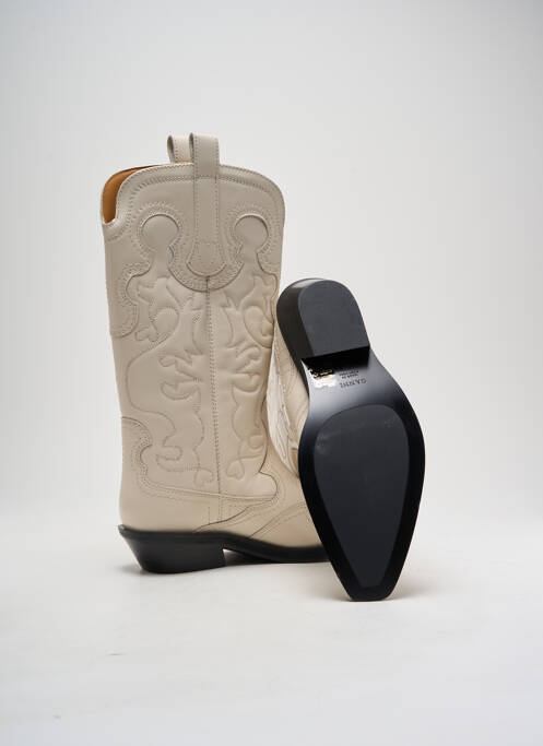 Bottes beige GANNI pour femme