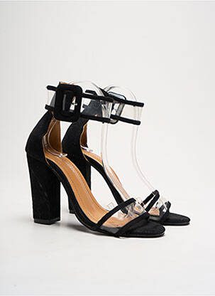 Sandales/nu pieds talon bottier talon de 7 à 9cm noir FASHION femme