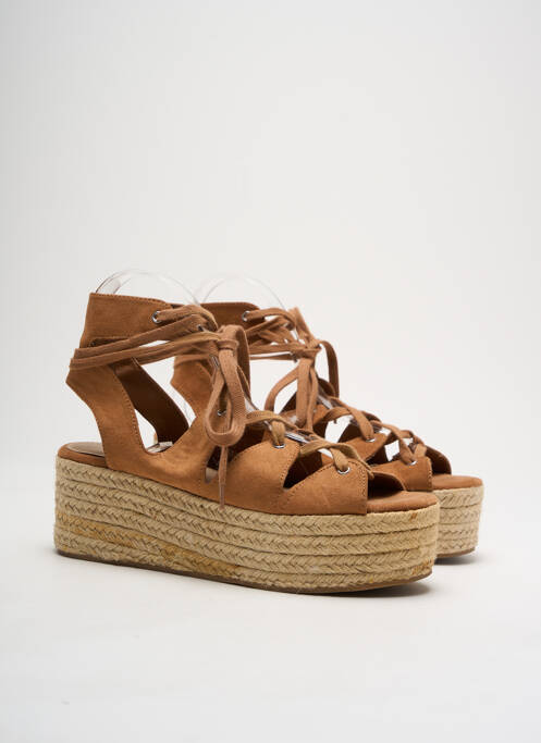 Espadrilles marron PULL & BEAR pour femme