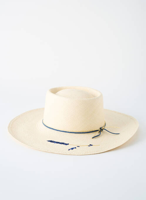 Chapeau beige VAN PALMA pour femme