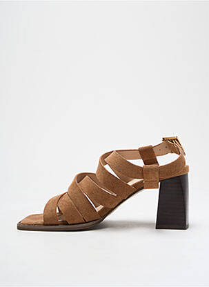 Sandales/nu pieds talon bottier talon de 4 à 6cm marron VANESSA WU femme