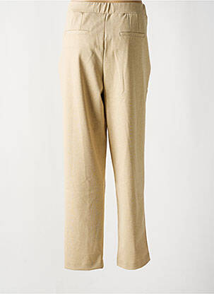 Pantalon droit stretch taille haute beige B.YOUNG femme