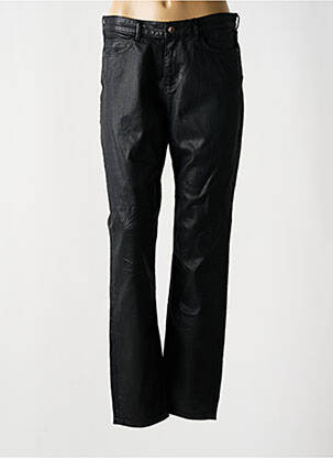 Pantalon slim tissage enduit taille normale noir GUESS femme