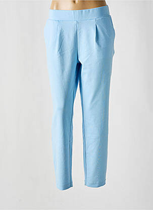 Pantalon droit stretch taille normale bleu B.YOUNG femme