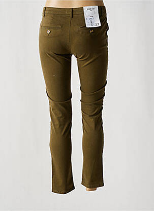Pantalon chino taille basse taille basse vert LAB DIP PARIS femme