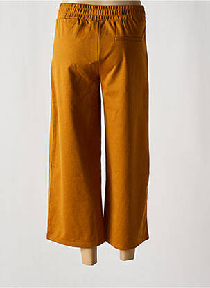 Pantalon 7/8 taille haute taille haute jaune ICHI femme