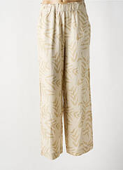 Pantalon large beige OBJECT pour femme seconde vue