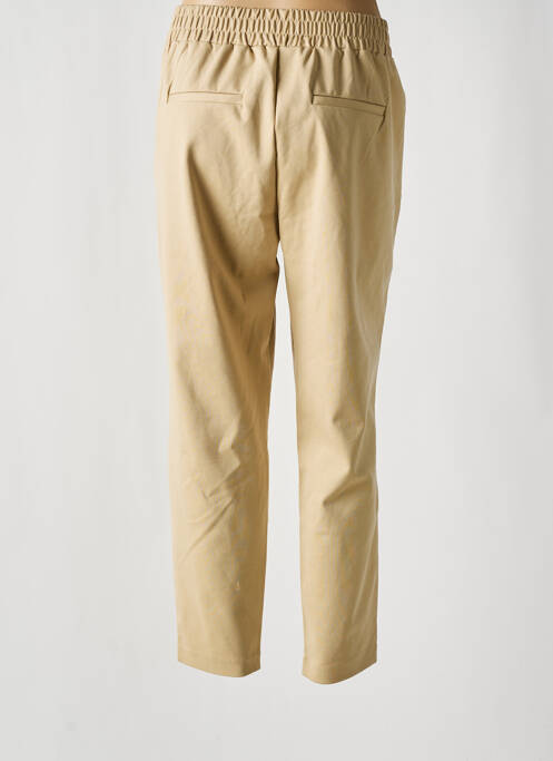 Pantalon droit stretch taille normale beige B.YOUNG femme