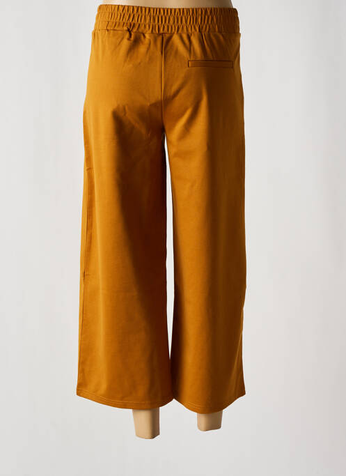 Pantalon 7/8 taille haute taille haute jaune ICHI femme