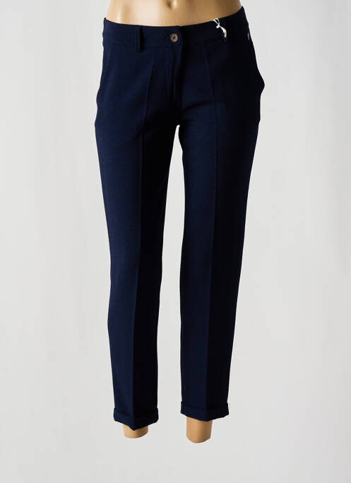 Pantalon 7/8 bleu PAKO LITTO pour femme