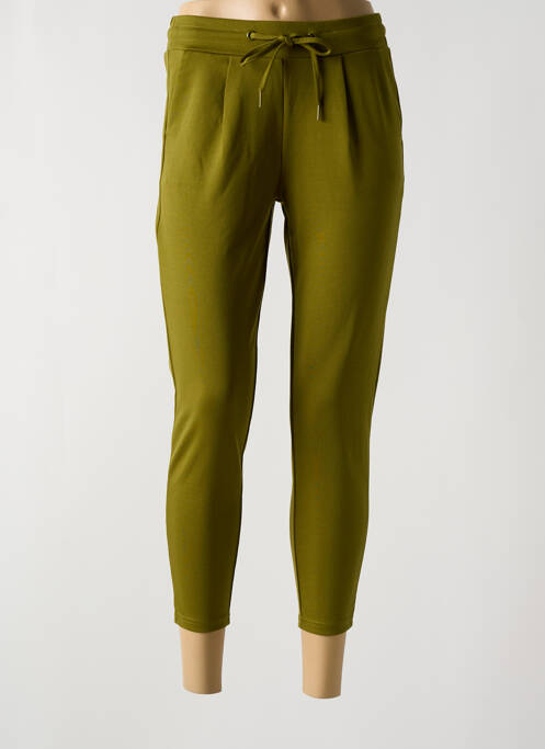 Pantalon 7/8 vert ICHI pour femme