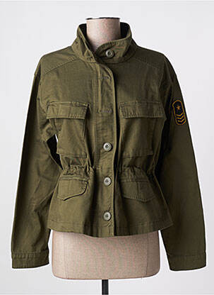 Veste casual poches vert FIVE femme