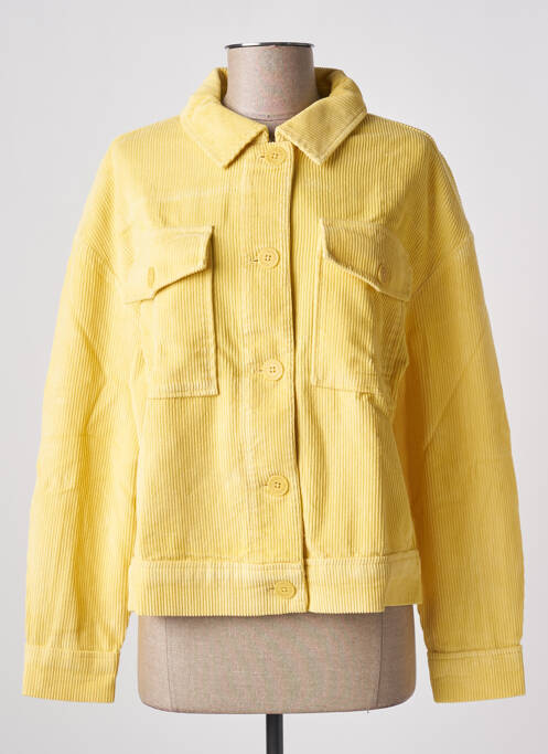 Veste casual poches jaune THINKING MU femme