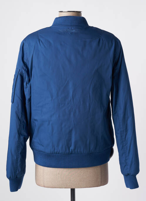 Blouson tissage imperméable bleu BOMBERS femme