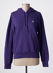 Sweat-shirt à capuche violet CARHARTT pour femme seconde vue