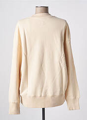 Sweat-shirt beige THINKING MU pour femme seconde vue