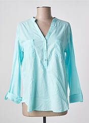 Blouse bleu clair AMOUR pour femme seconde vue