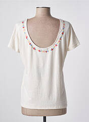 T-shirt beige PIECES pour femme seconde vue