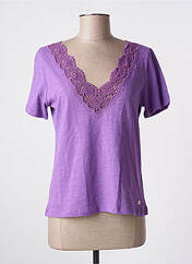 T-shirt violet LA PETITE ETOILE pour femme seconde vue