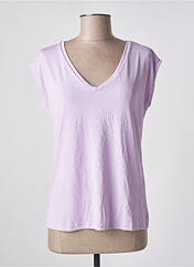 T-shirt violet PIECES pour femme seconde vue