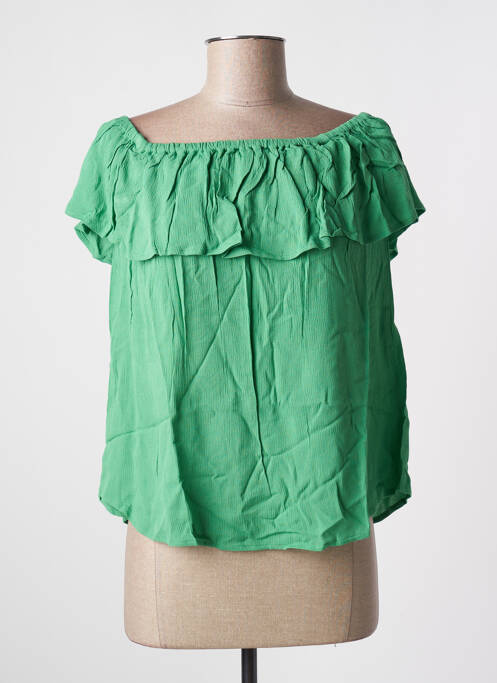 Top vert ICHI pour femme