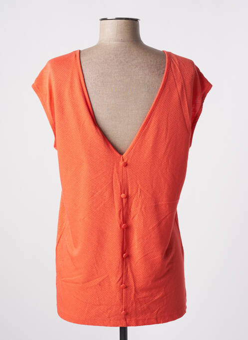 T-shirt orange PIECES pour femme