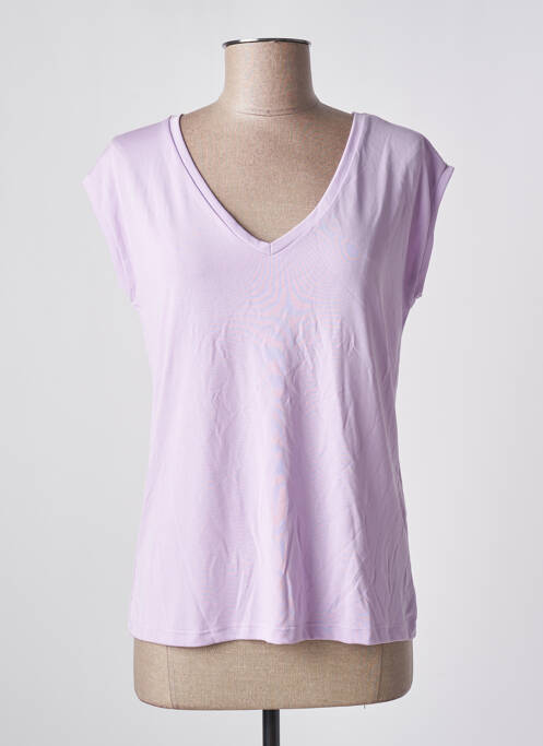 T-shirt violet PIECES pour femme