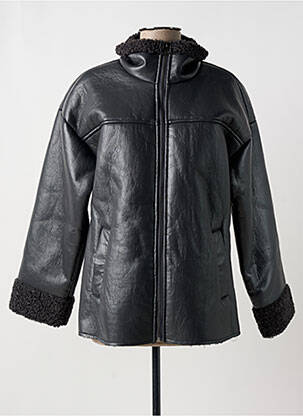 Manteau court poches sans capuche gris ICHI femme