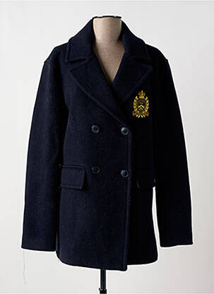 Manteau court bleu FIVE pour femme