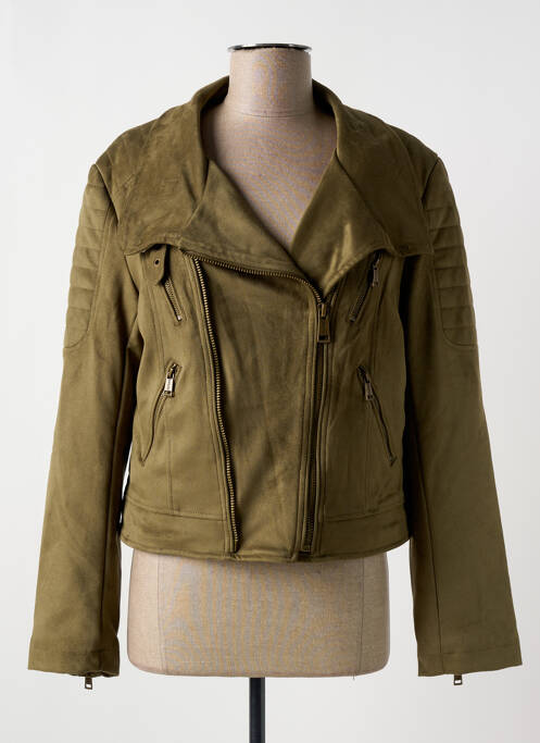 Veste casual tissage suedine vert GUESS femme