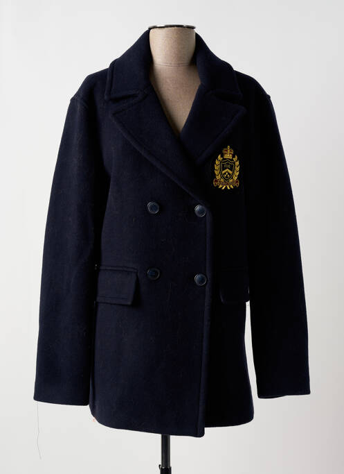 Manteau court bleu FIVE pour femme