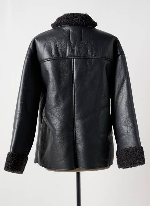 Manteau court gris ICHI pour femme