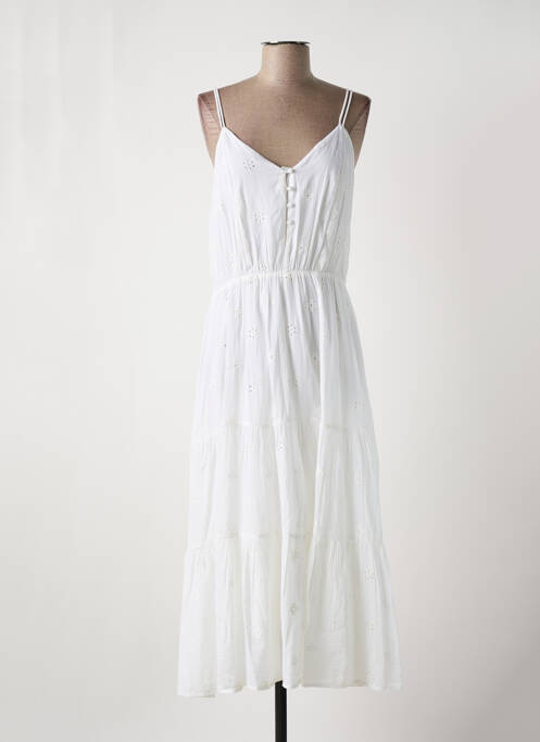 Robe longue blanc LA PETITE ETOILE pour femme