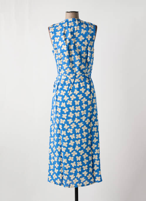 Robe mi-longue bleu THINKING MU pour femme