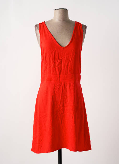 Robe mi-longue rouge VILA ROUGE pour femme