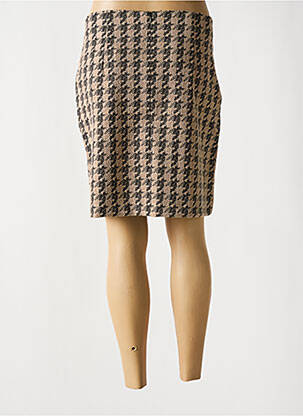 Jupe courte poches beige ICHI femme