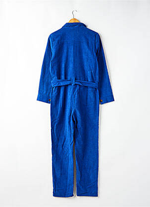 Combi-pantalon col chemisier manches longues bleu GRACE & MILA femme